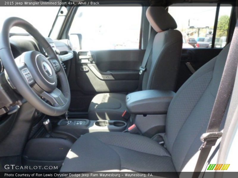 Anvil / Black 2015 Jeep Wrangler Unlimited Sport 4x4
