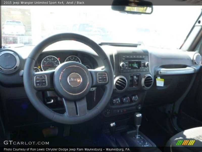 Anvil / Black 2015 Jeep Wrangler Unlimited Sport 4x4
