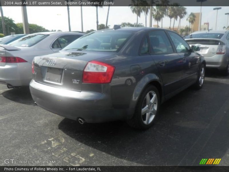 Dolphin Grey Metallic / Ebony 2004 Audi A4 1.8T quattro Sedan