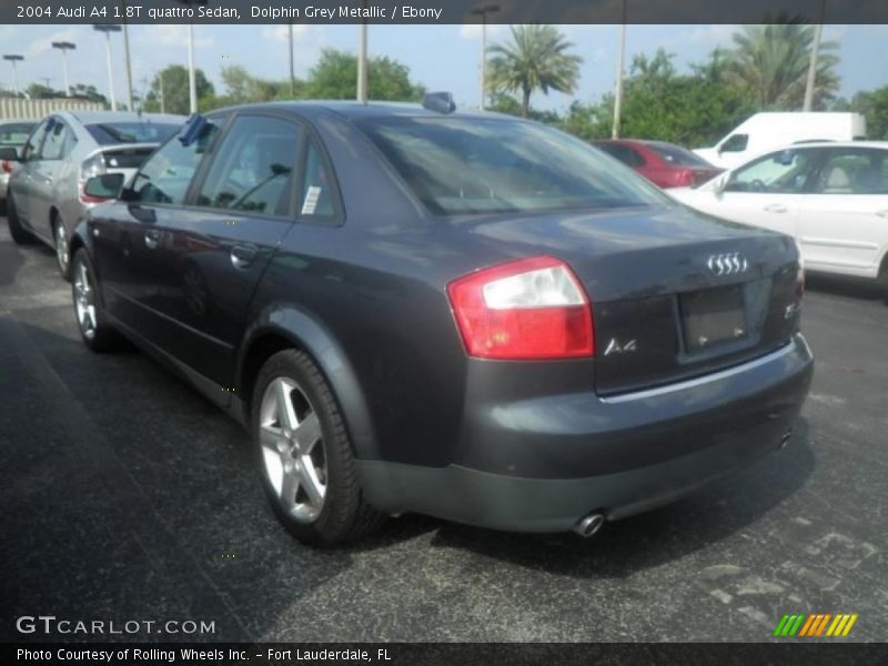 Dolphin Grey Metallic / Ebony 2004 Audi A4 1.8T quattro Sedan