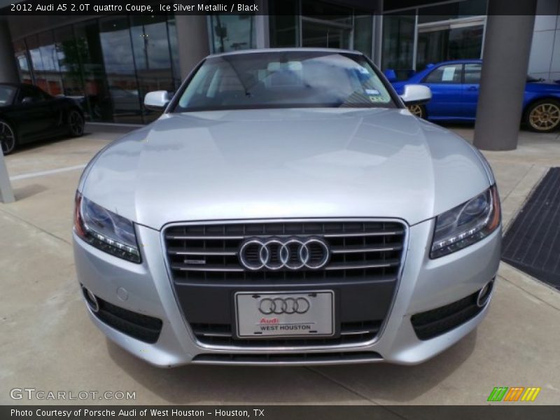 Ice Silver Metallic / Black 2012 Audi A5 2.0T quattro Coupe
