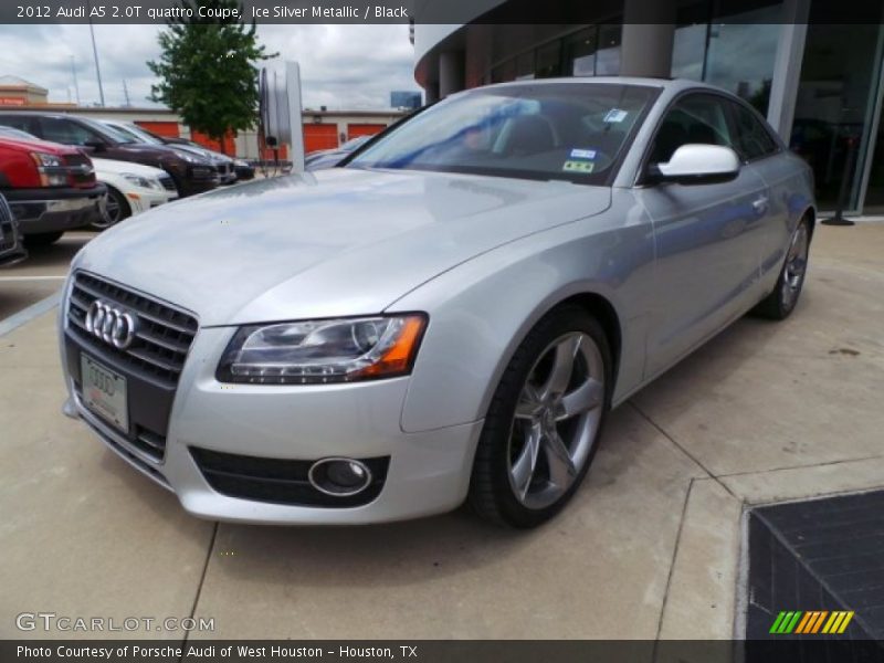 Ice Silver Metallic / Black 2012 Audi A5 2.0T quattro Coupe