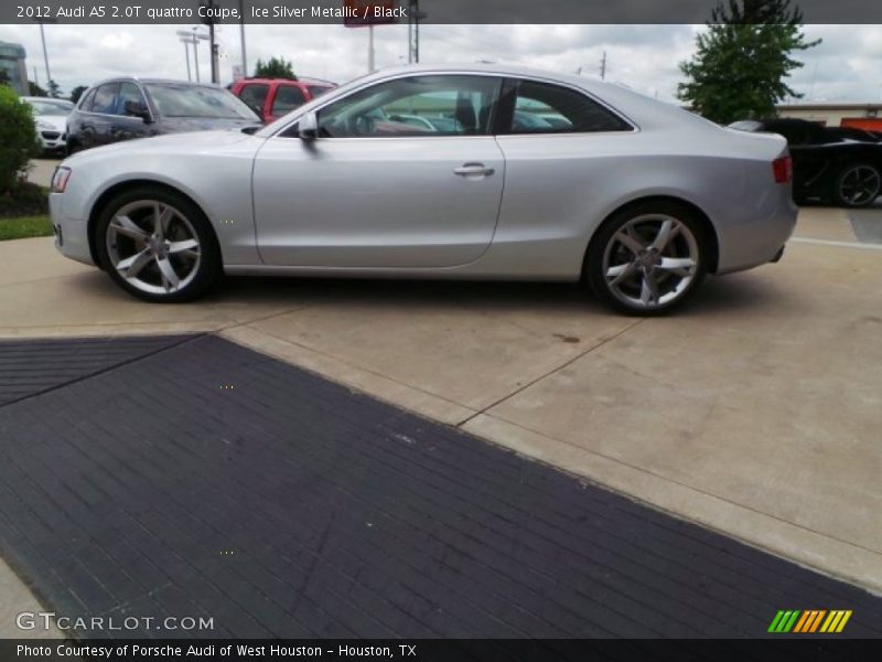 Ice Silver Metallic / Black 2012 Audi A5 2.0T quattro Coupe