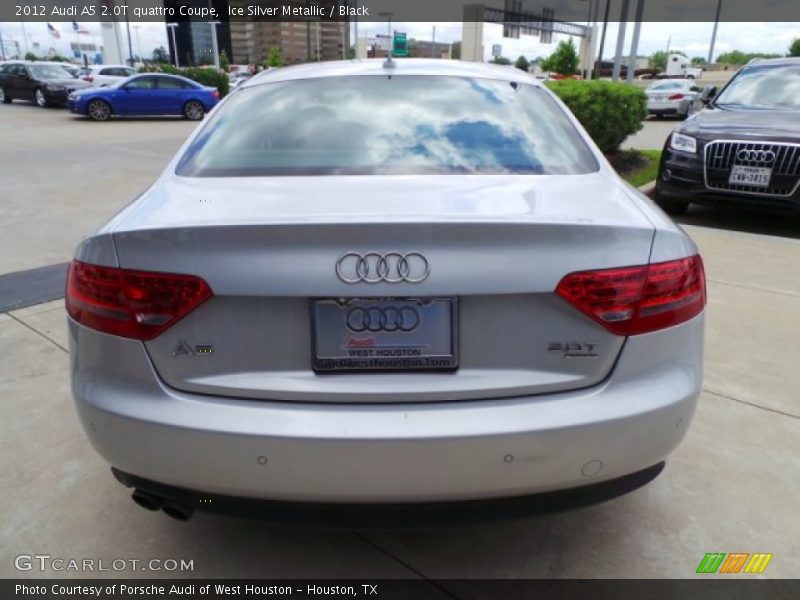 Ice Silver Metallic / Black 2012 Audi A5 2.0T quattro Coupe