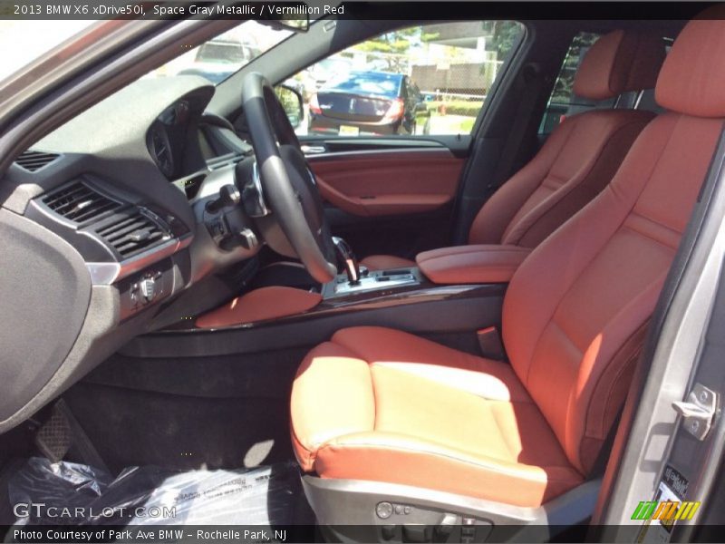 Space Gray Metallic / Vermillion Red 2013 BMW X6 xDrive50i