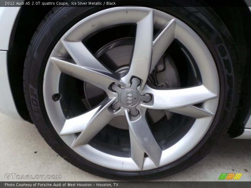 Ice Silver Metallic / Black 2012 Audi A5 2.0T quattro Coupe