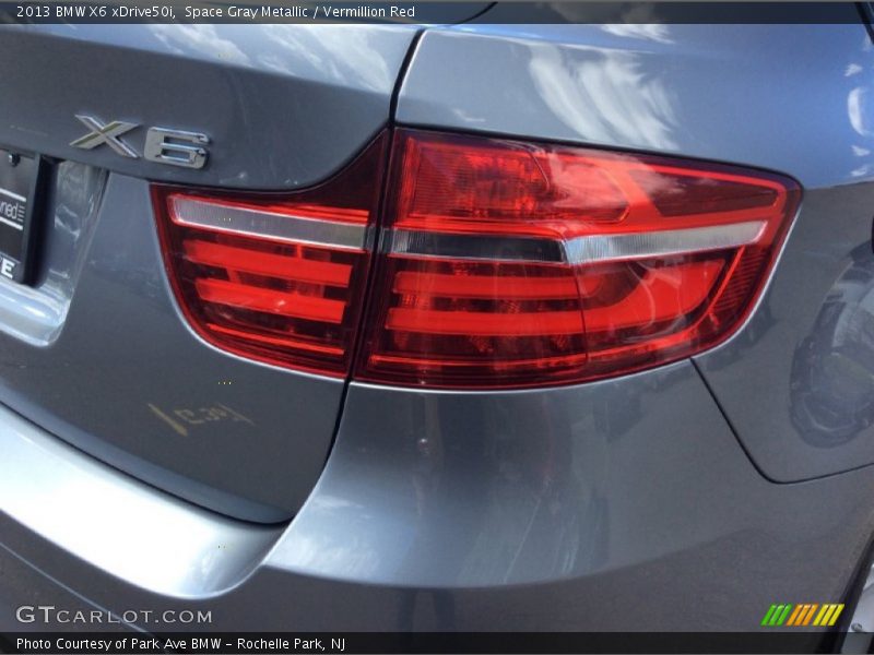 Space Gray Metallic / Vermillion Red 2013 BMW X6 xDrive50i