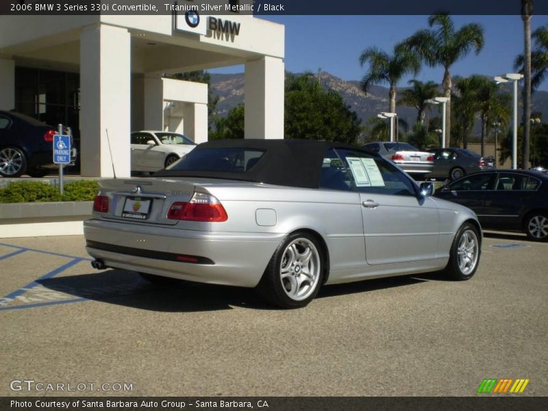 Titanium Silver Metallic / Black 2006 BMW 3 Series 330i Convertible