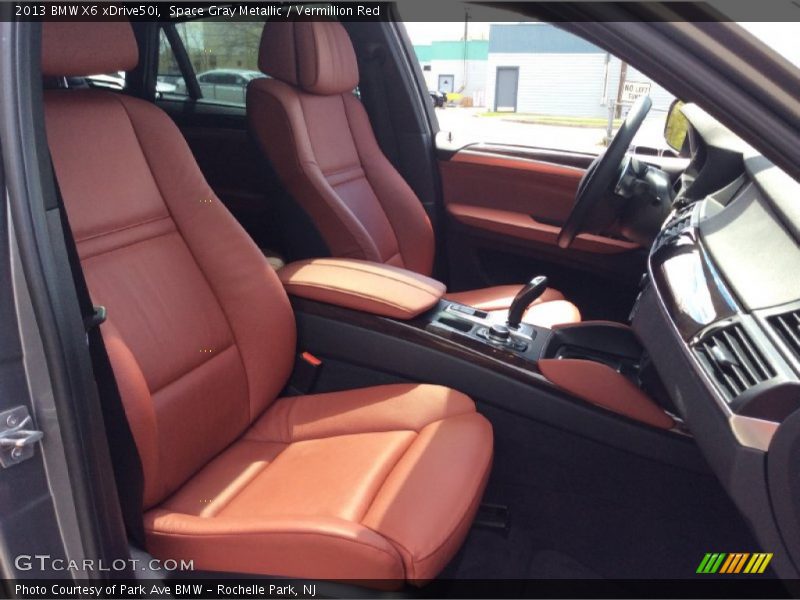 2013 X6 xDrive50i Vermillion Red Interior