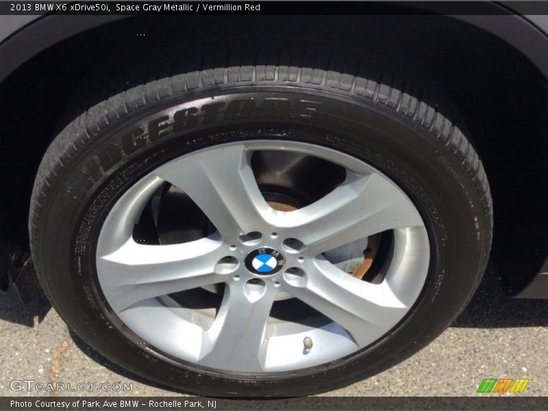 Space Gray Metallic / Vermillion Red 2013 BMW X6 xDrive50i