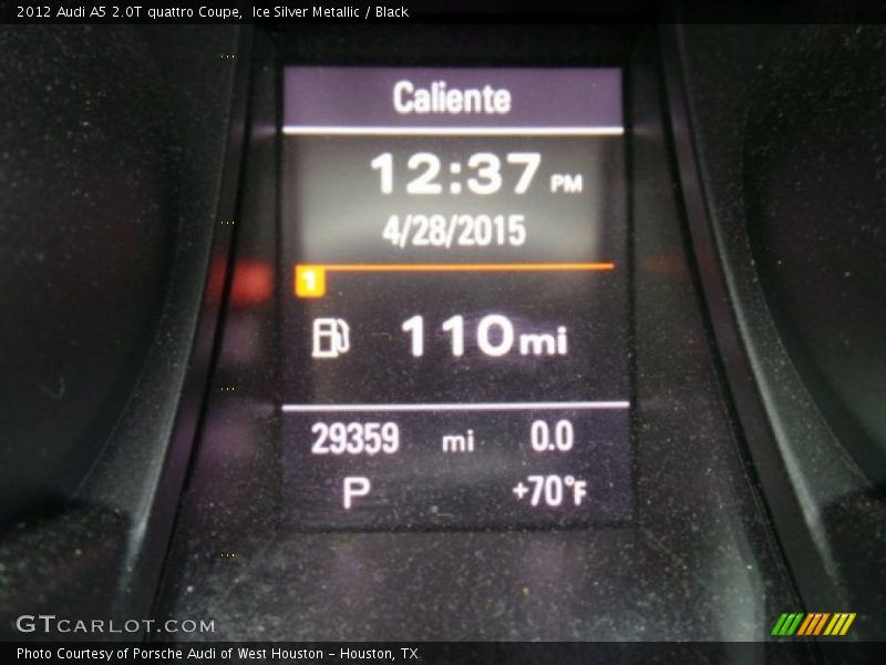 Ice Silver Metallic / Black 2012 Audi A5 2.0T quattro Coupe