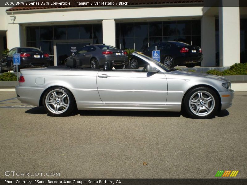 Titanium Silver Metallic / Black 2006 BMW 3 Series 330i Convertible