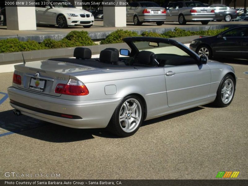 Titanium Silver Metallic / Black 2006 BMW 3 Series 330i Convertible