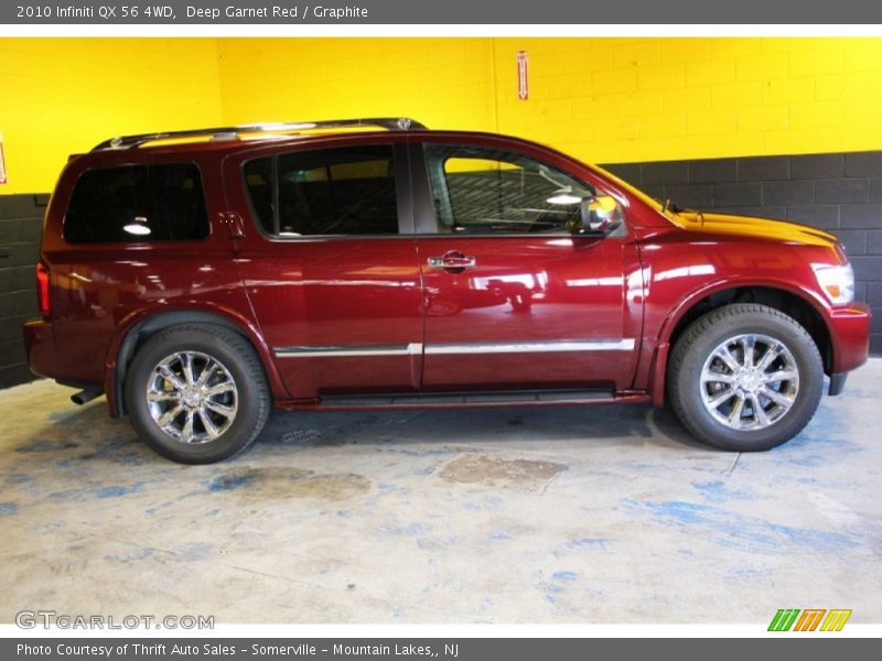 Deep Garnet Red / Graphite 2010 Infiniti QX 56 4WD