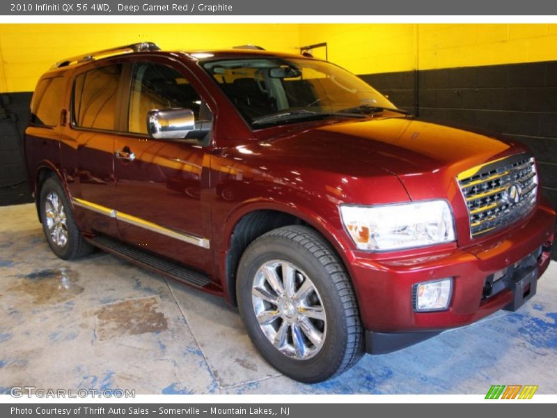 Deep Garnet Red / Graphite 2010 Infiniti QX 56 4WD