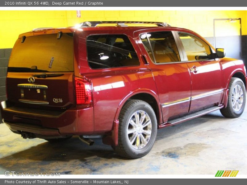 Deep Garnet Red / Graphite 2010 Infiniti QX 56 4WD