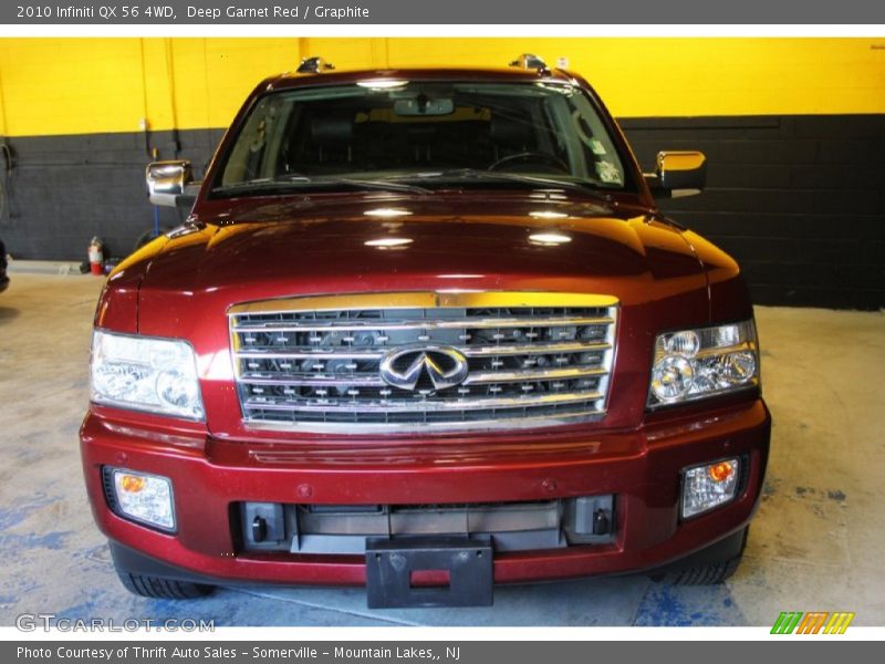 Deep Garnet Red / Graphite 2010 Infiniti QX 56 4WD