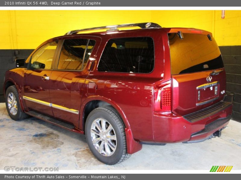 Deep Garnet Red / Graphite 2010 Infiniti QX 56 4WD