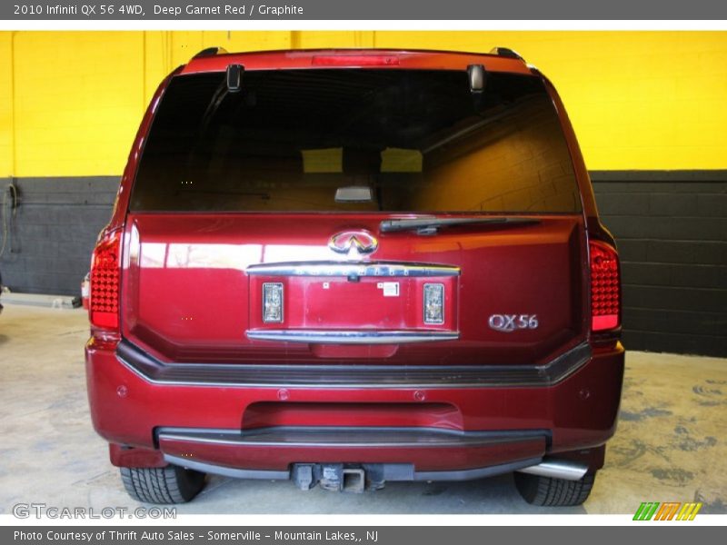 Deep Garnet Red / Graphite 2010 Infiniti QX 56 4WD