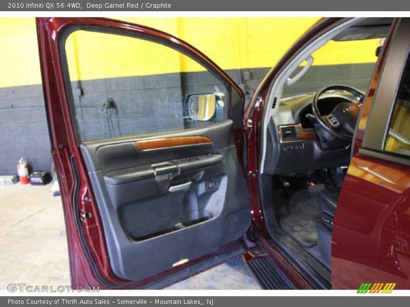 Deep Garnet Red / Graphite 2010 Infiniti QX 56 4WD