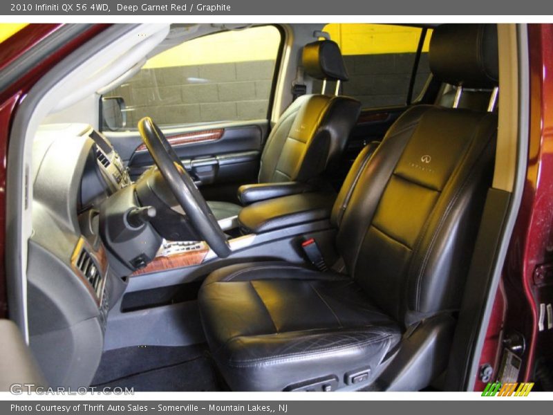 Deep Garnet Red / Graphite 2010 Infiniti QX 56 4WD