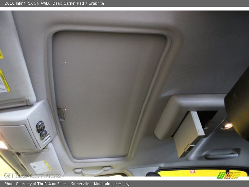 Deep Garnet Red / Graphite 2010 Infiniti QX 56 4WD