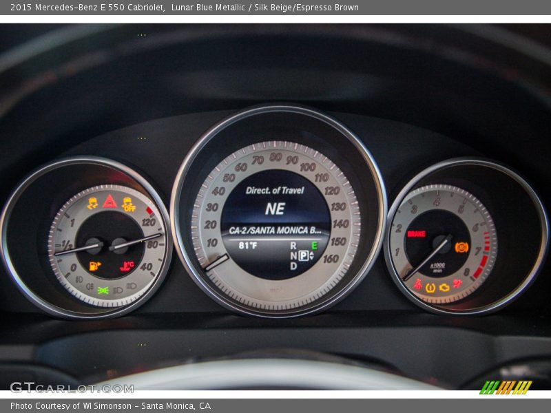  2015 E 550 Cabriolet 550 Cabriolet Gauges