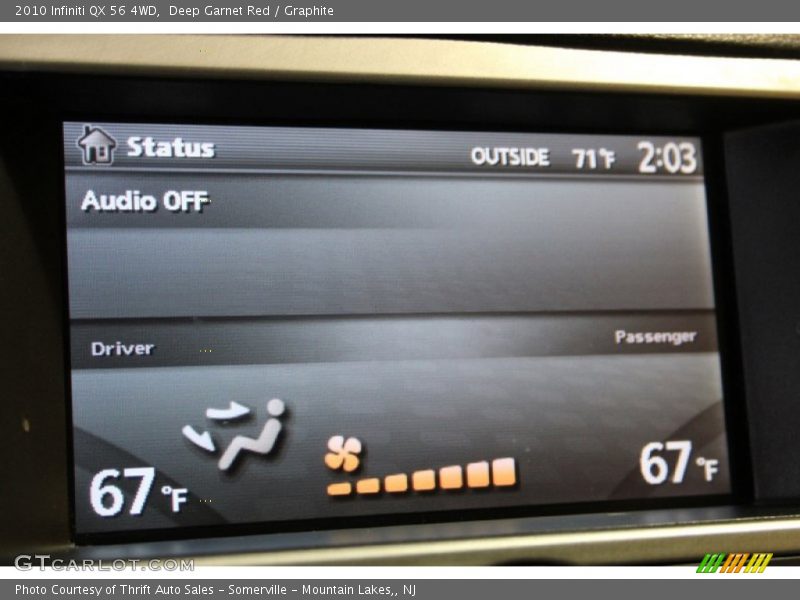 Deep Garnet Red / Graphite 2010 Infiniti QX 56 4WD