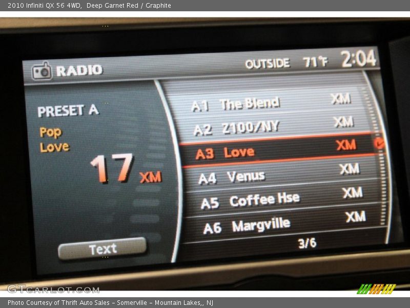 Deep Garnet Red / Graphite 2010 Infiniti QX 56 4WD