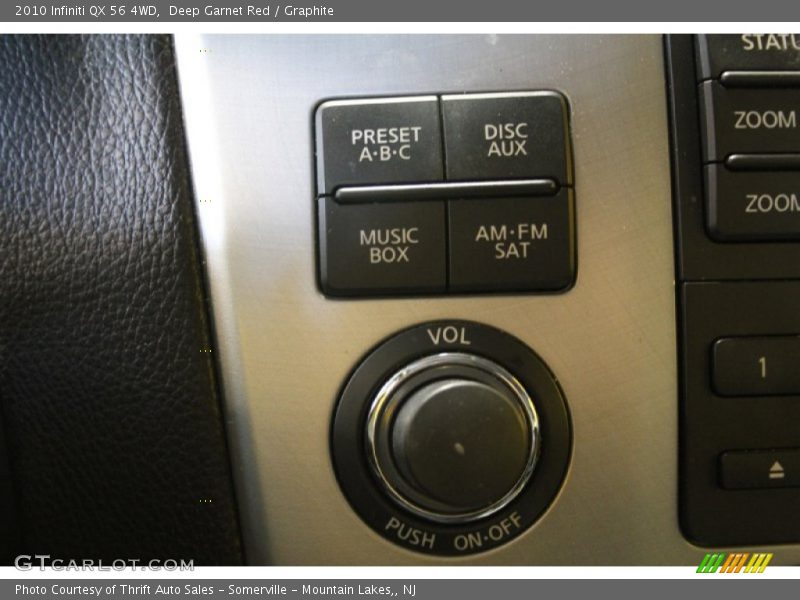 Deep Garnet Red / Graphite 2010 Infiniti QX 56 4WD