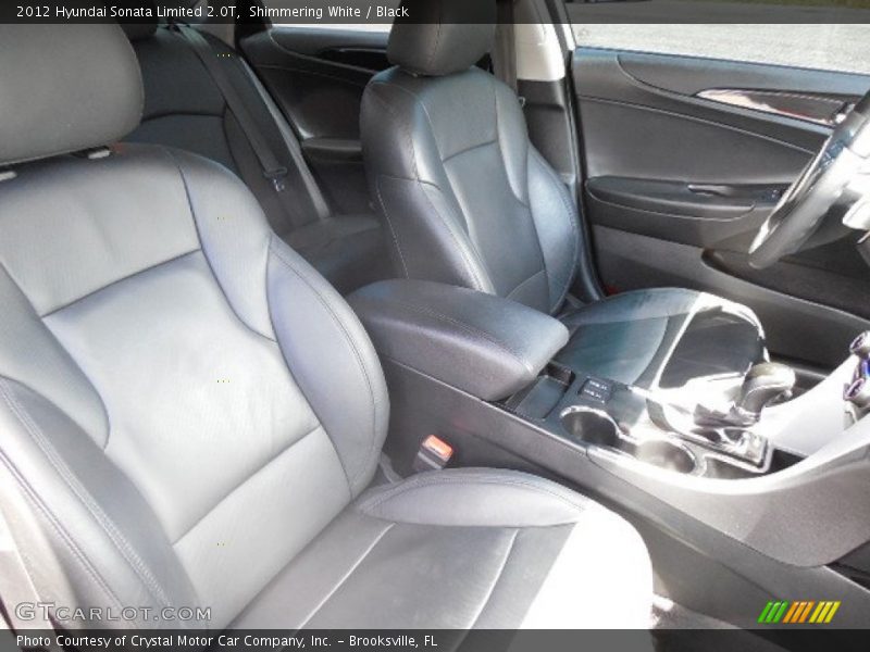 Shimmering White / Black 2012 Hyundai Sonata Limited 2.0T