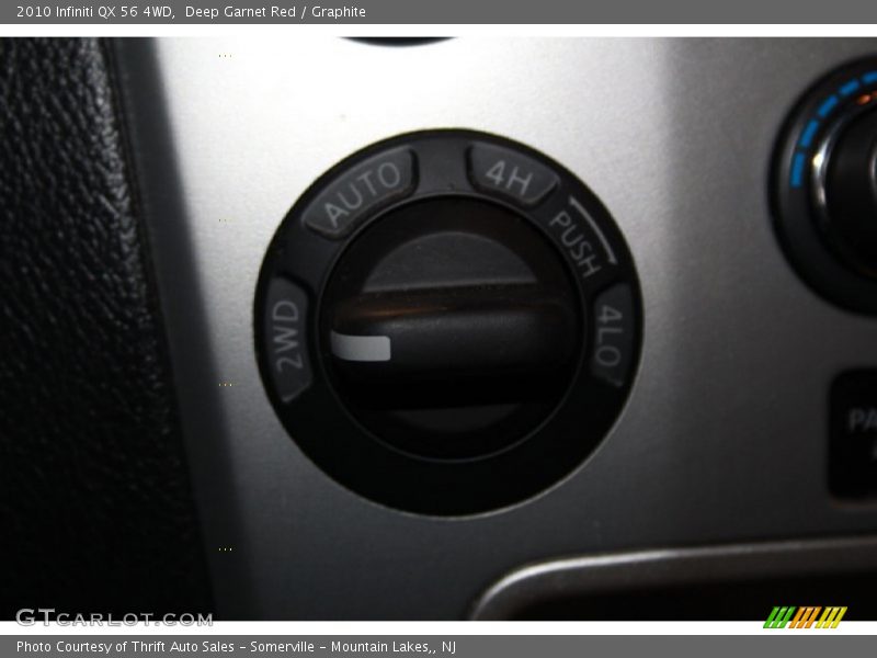 Deep Garnet Red / Graphite 2010 Infiniti QX 56 4WD
