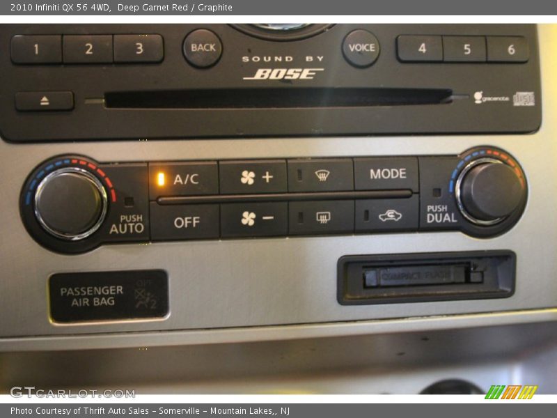 Deep Garnet Red / Graphite 2010 Infiniti QX 56 4WD