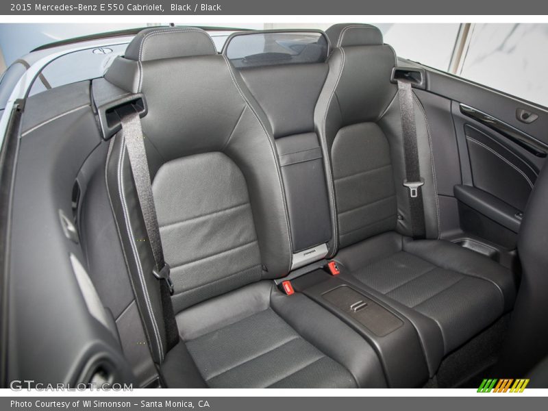 Rear Seat of 2015 E 550 Cabriolet