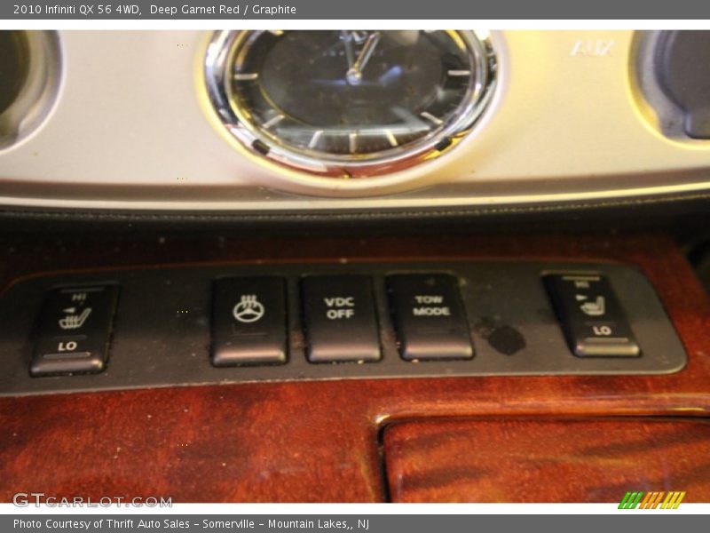 Deep Garnet Red / Graphite 2010 Infiniti QX 56 4WD