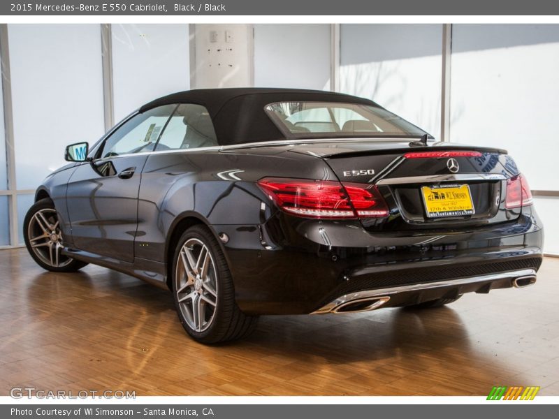 Black / Black 2015 Mercedes-Benz E 550 Cabriolet