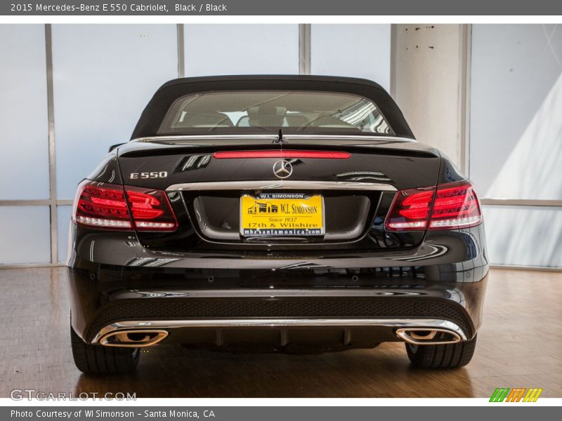 Black / Black 2015 Mercedes-Benz E 550 Cabriolet