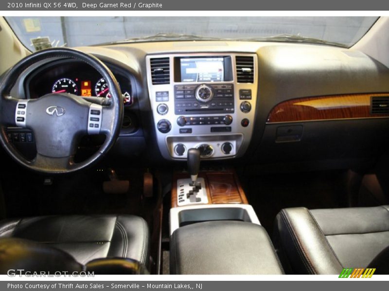 Deep Garnet Red / Graphite 2010 Infiniti QX 56 4WD