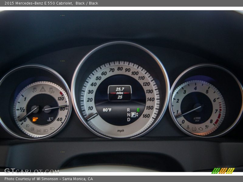  2015 E 550 Cabriolet 550 Cabriolet Gauges