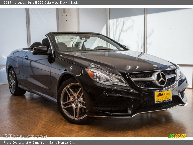 Black / Black 2015 Mercedes-Benz E 550 Cabriolet