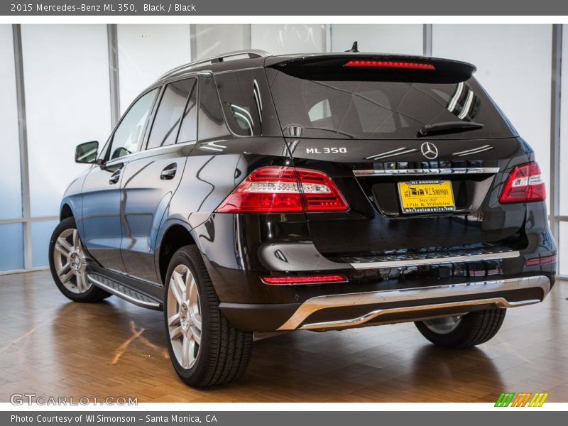Black / Black 2015 Mercedes-Benz ML 350
