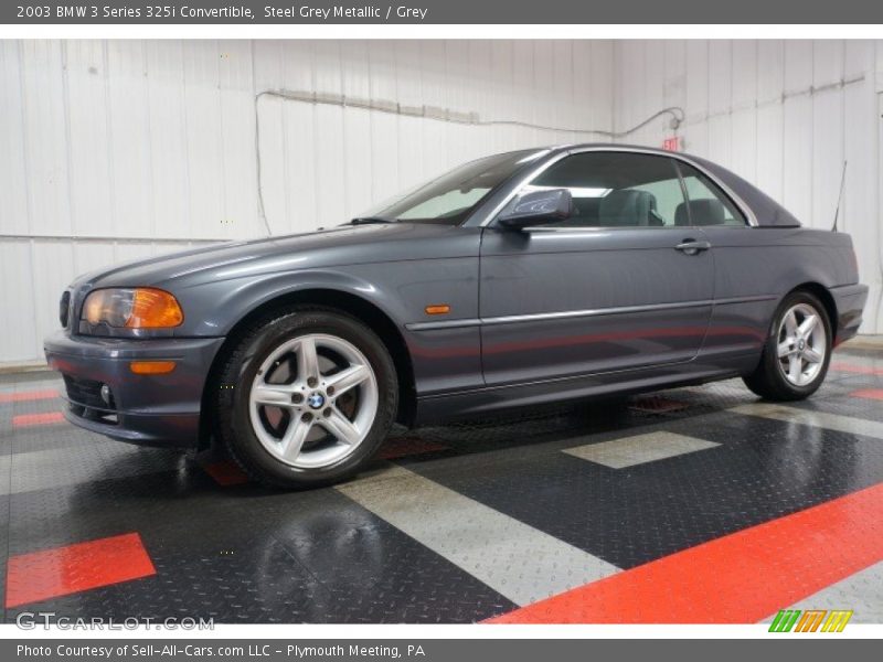 Steel Grey Metallic / Grey 2003 BMW 3 Series 325i Convertible