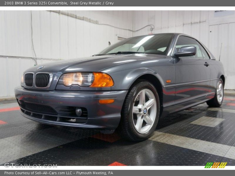 Steel Grey Metallic / Grey 2003 BMW 3 Series 325i Convertible