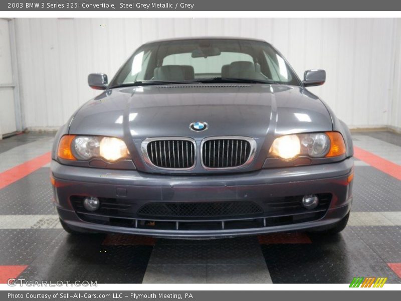 Steel Grey Metallic / Grey 2003 BMW 3 Series 325i Convertible