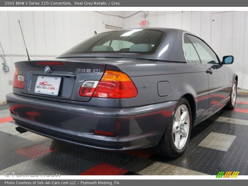 Steel Grey Metallic / Grey 2003 BMW 3 Series 325i Convertible