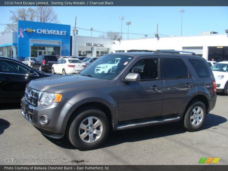 Sterling Grey Metallic / Charcoal Black 2010 Ford Escape Limited