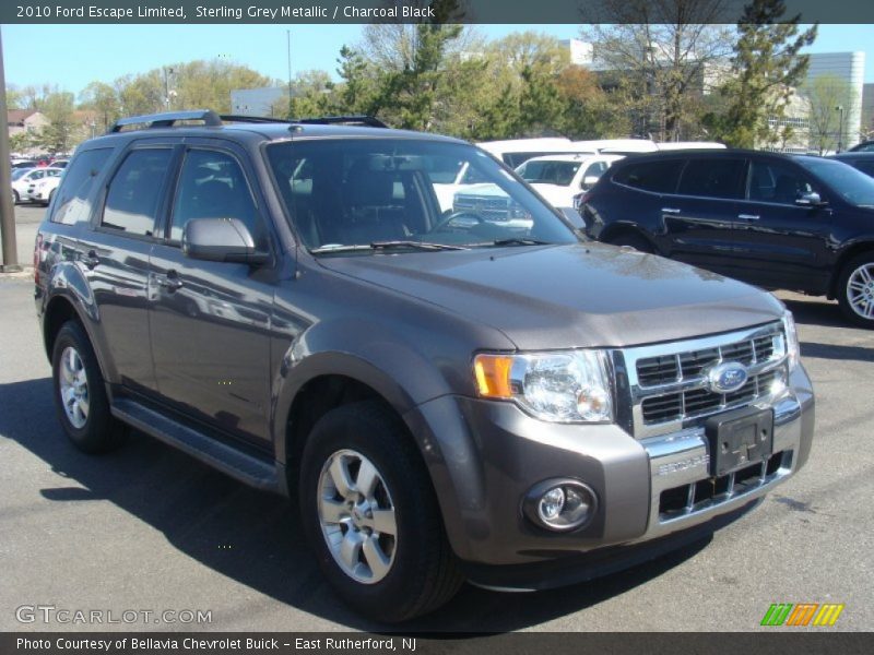 Sterling Grey Metallic / Charcoal Black 2010 Ford Escape Limited