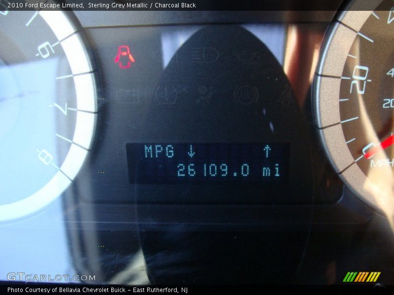 Sterling Grey Metallic / Charcoal Black 2010 Ford Escape Limited