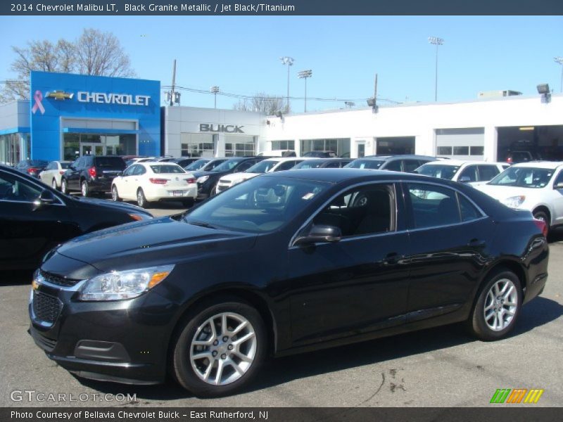 Black Granite Metallic / Jet Black/Titanium 2014 Chevrolet Malibu LT
