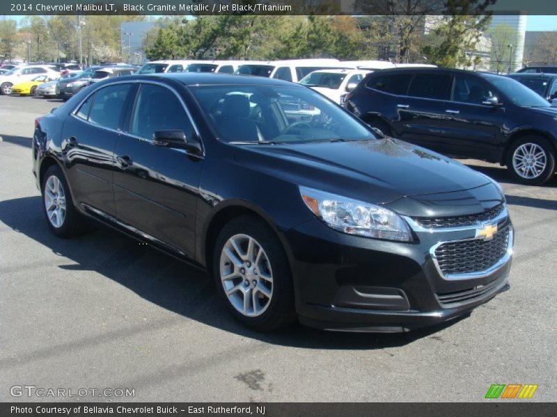 Black Granite Metallic / Jet Black/Titanium 2014 Chevrolet Malibu LT